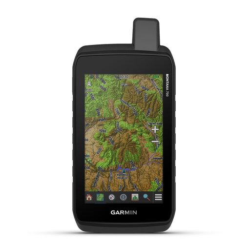 Garmin Montana 700 Handheld Hiking GPS - Front Angle