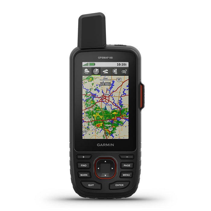 Garmin GPSMAP 66i Handheld Hiking GPS - Front Angle