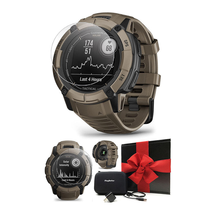 Garmin Instinct 2X Solar Tactical Rugged GPS Smartwatch