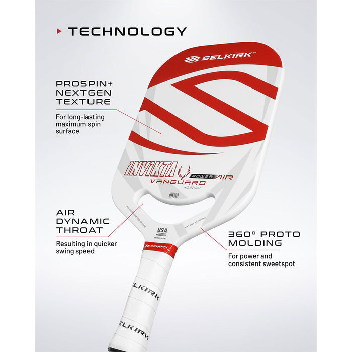 Selkirk Vanguard Power Air Invikta Pickleball Paddle