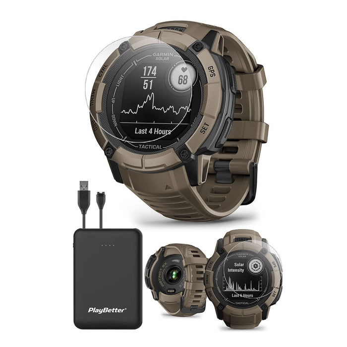 Garmin Instinct 2X Solar Tactical Rugged GPS Smartwatch