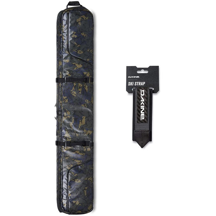 Dakine Boundary Ski Roller Bag - Cascade Camo Coated with Dakine Ski Straps